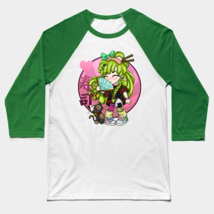 Kawaii wasabi girl Baseball T-Shirt